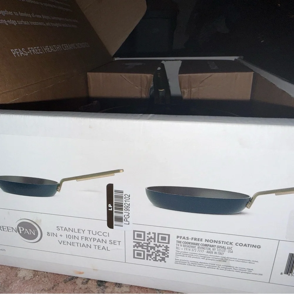 Stanley Tucci Collection Ceramic Nonstick Pans - Gray NE - Picture 3 of 3